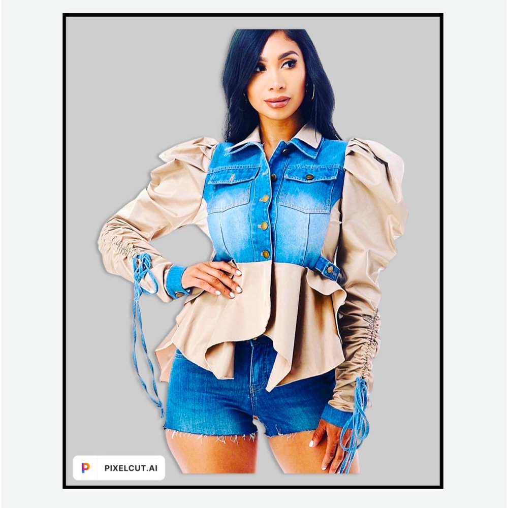 Womens layer Jean jacket